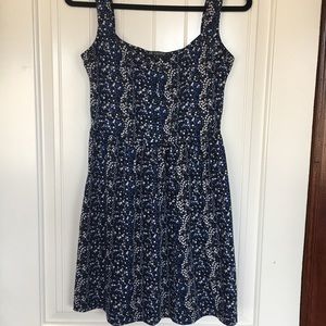 BeBop Blue Black Floral Dress